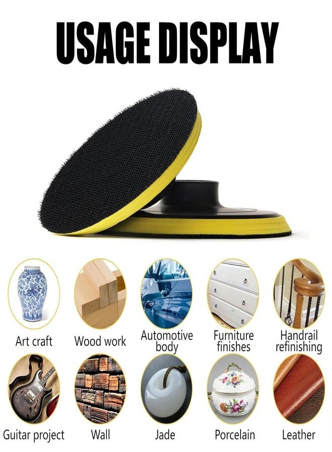 ام ال دي وسادات لاصقة ذاتية التثبيت من MLD مقاس 7 بوصات، مزودة بخطاف وحلقة، لساق مثقاب قرص الصنفرة BPMP-106 (7 بوصات، بلاستيك) - عبوة من قطعة واحدة - Image 5